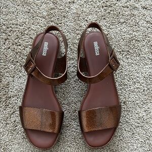 Melissa Brown Sandals with Minimalist Design